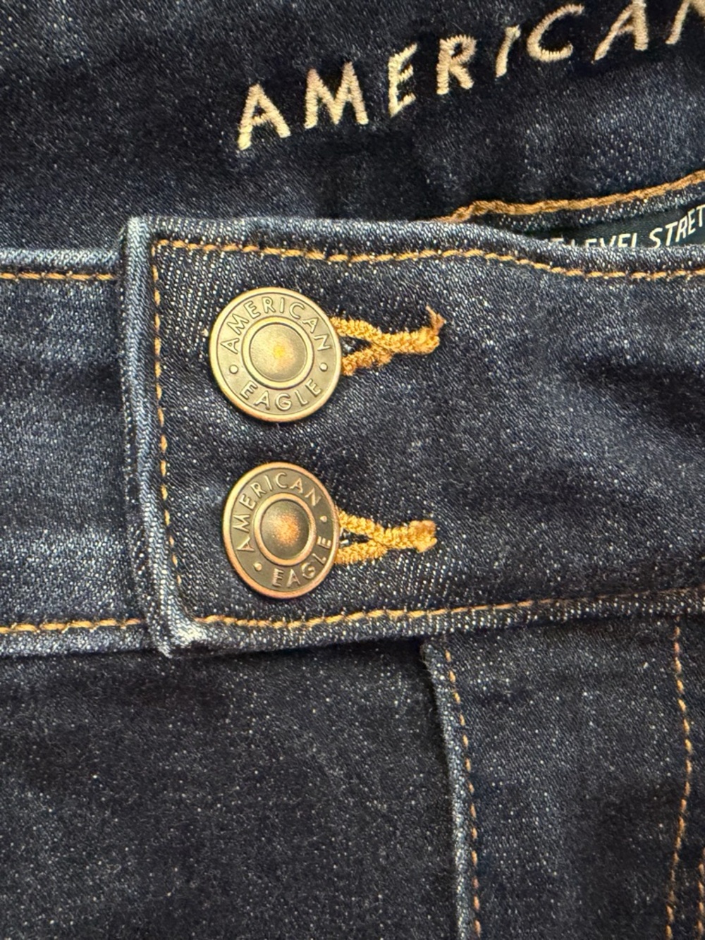 American Eagle Outfitters Dark Blue Flare Jeans - Picture 7 of 8